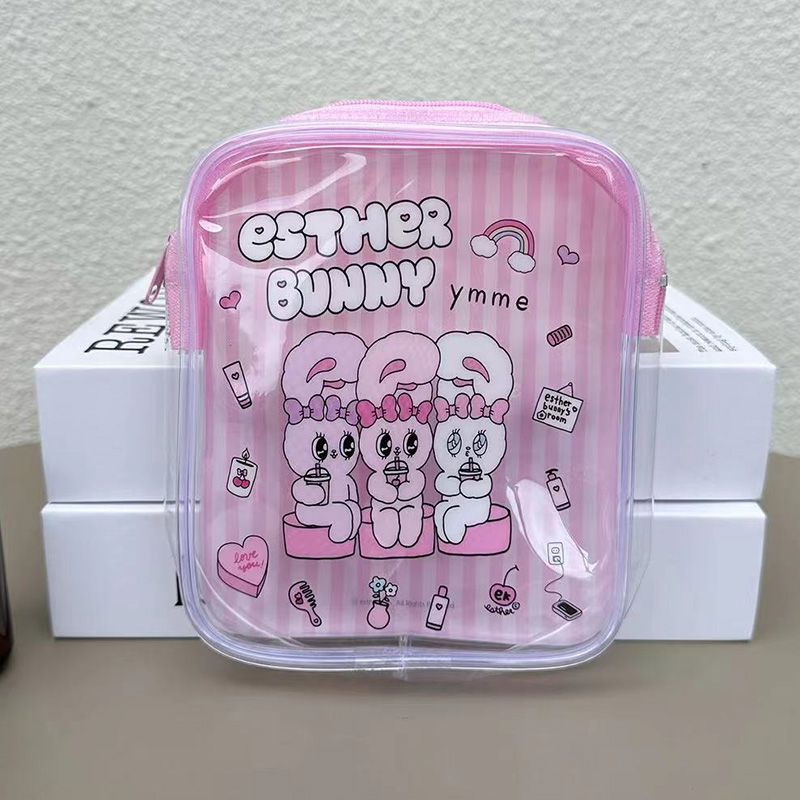 Travel Accessories For Japan - Милая прозрачная косметичка Esther Bunny с
