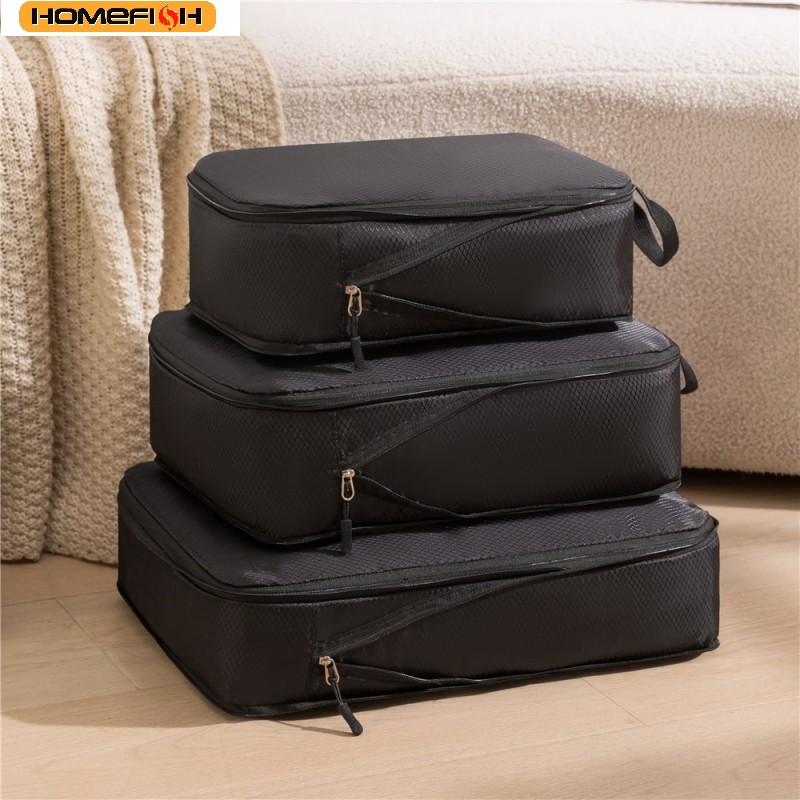 Travel Accessories Gear - Набор из 3 компрессионных дорожных сумок