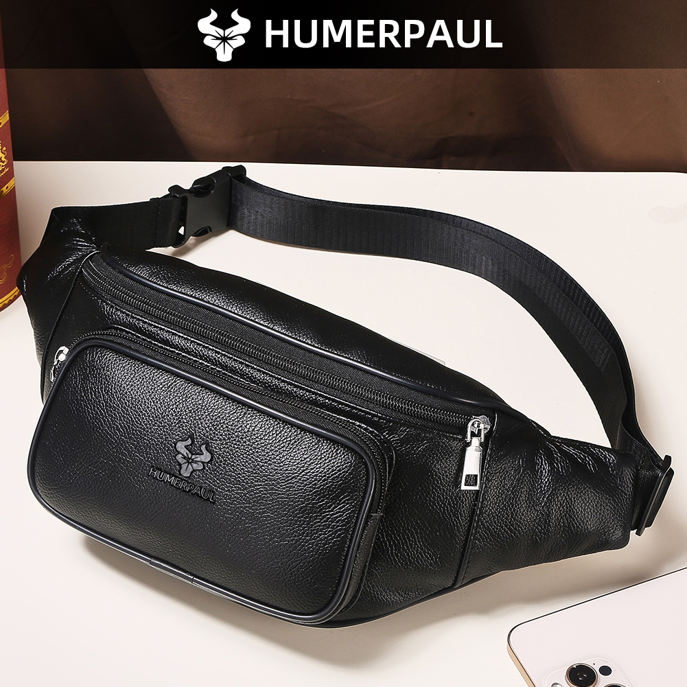 Travel Accessories Leather - Мужская поясная сумка HUMERPAUL из натуральной