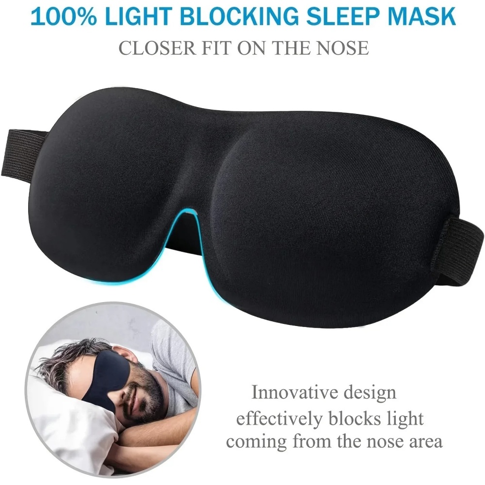 Eye Mask Sleep Travel - Мягкая 3D-маска для сна из пены