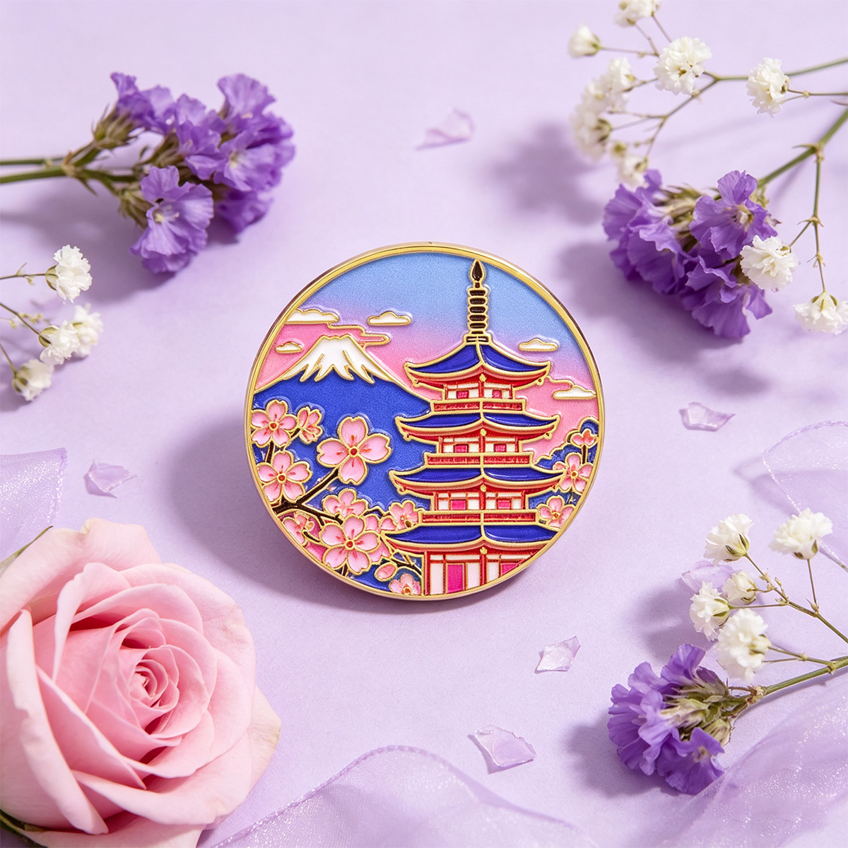 Эмалевая брошь с японской саку – обзор и цена Travel Accessories For Japan