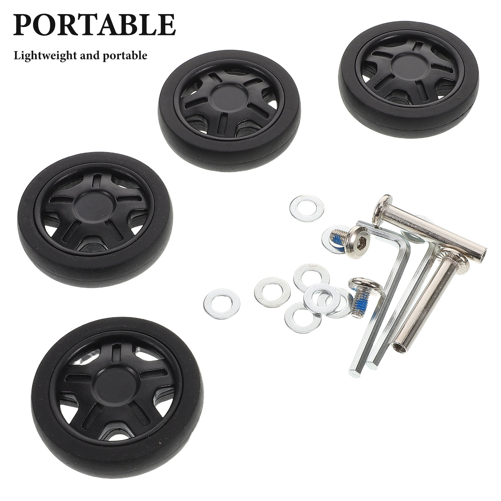 Комплект из 4 универсальных ко – обзор и цена Luggage Wheel Replacement