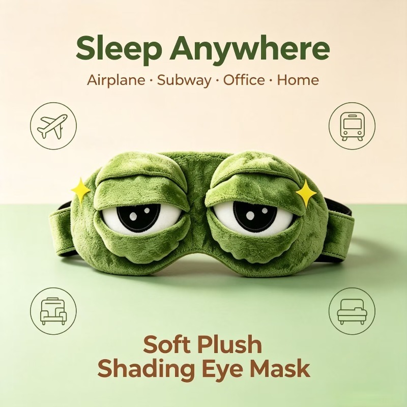 Забавная 3D-маска для сна в ви – обзор и цена Eye Mask Sleep Travel