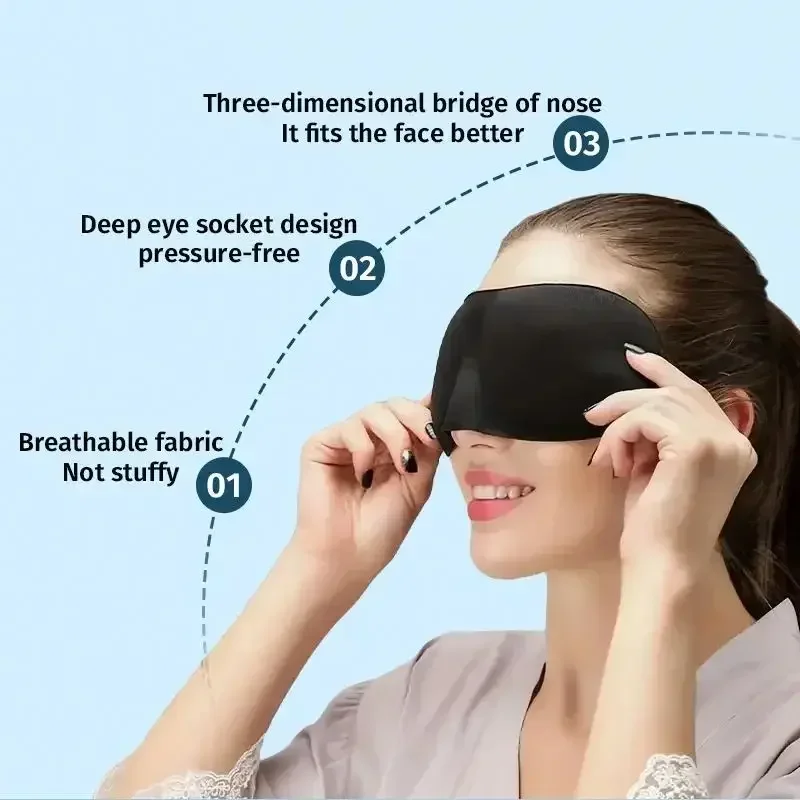 Маска для сна с вогнутой повер – обзор и цена Eye Mask Sleep Travel