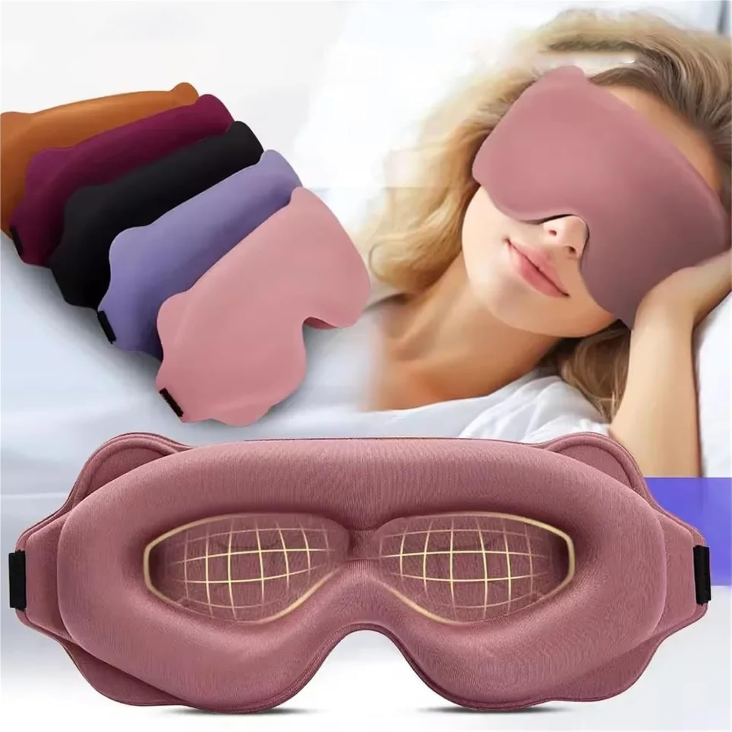 3D маска для сна, блокирующая  – обзор и цена Eye Mask Sleep Travel