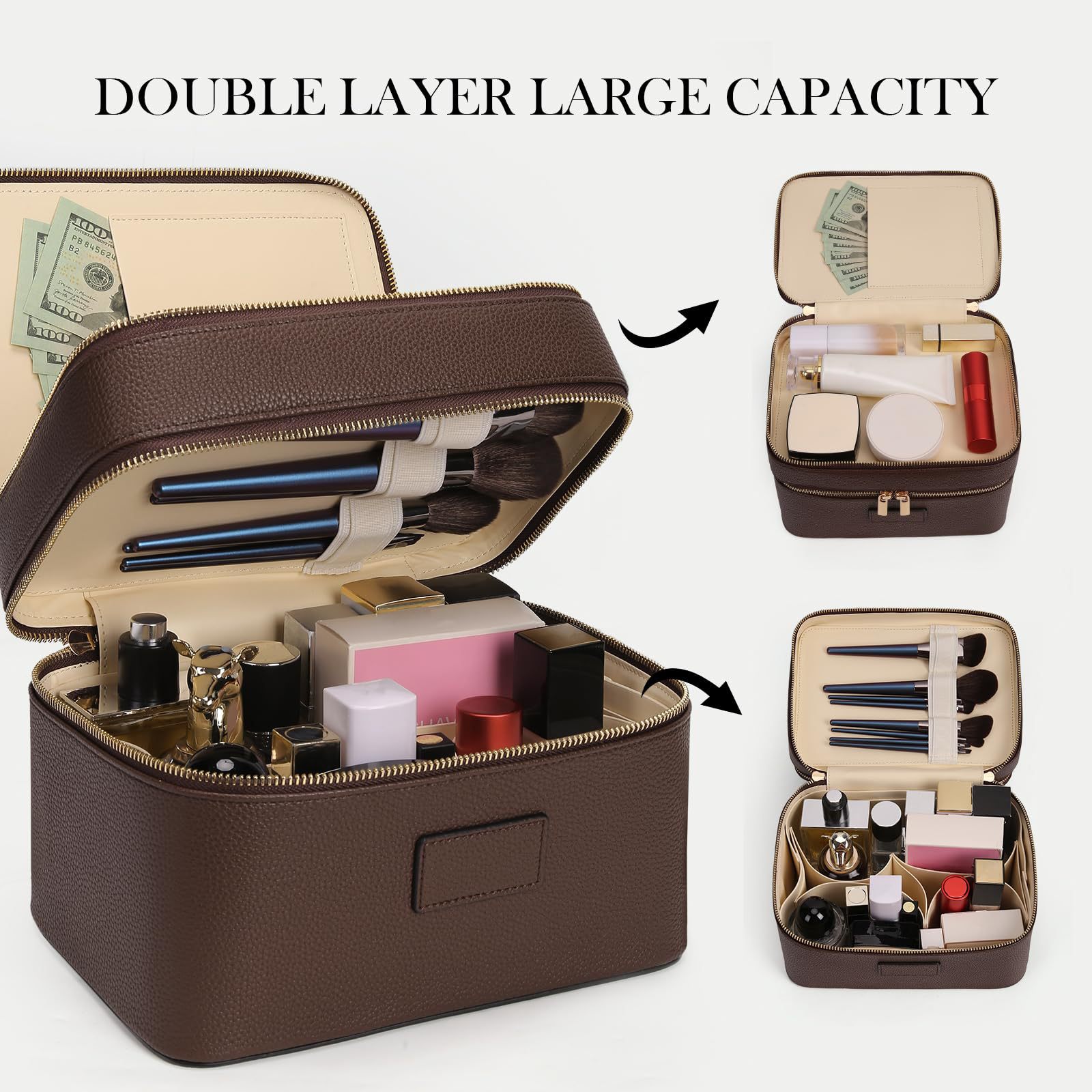 Большая двухслойная люксовая к – обзор и цена Travel Accessories Leather