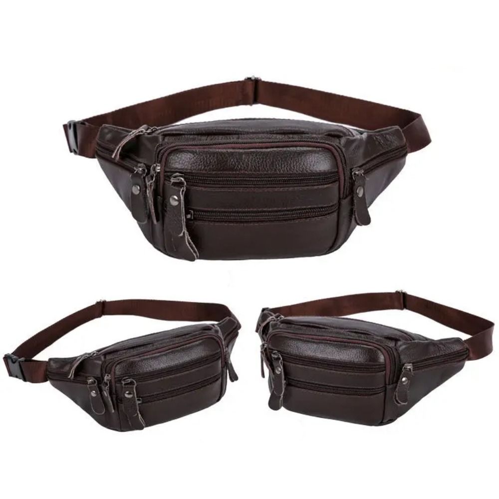 Мужская поясная сумка из искус – обзор и цена Travel Accessories Leather