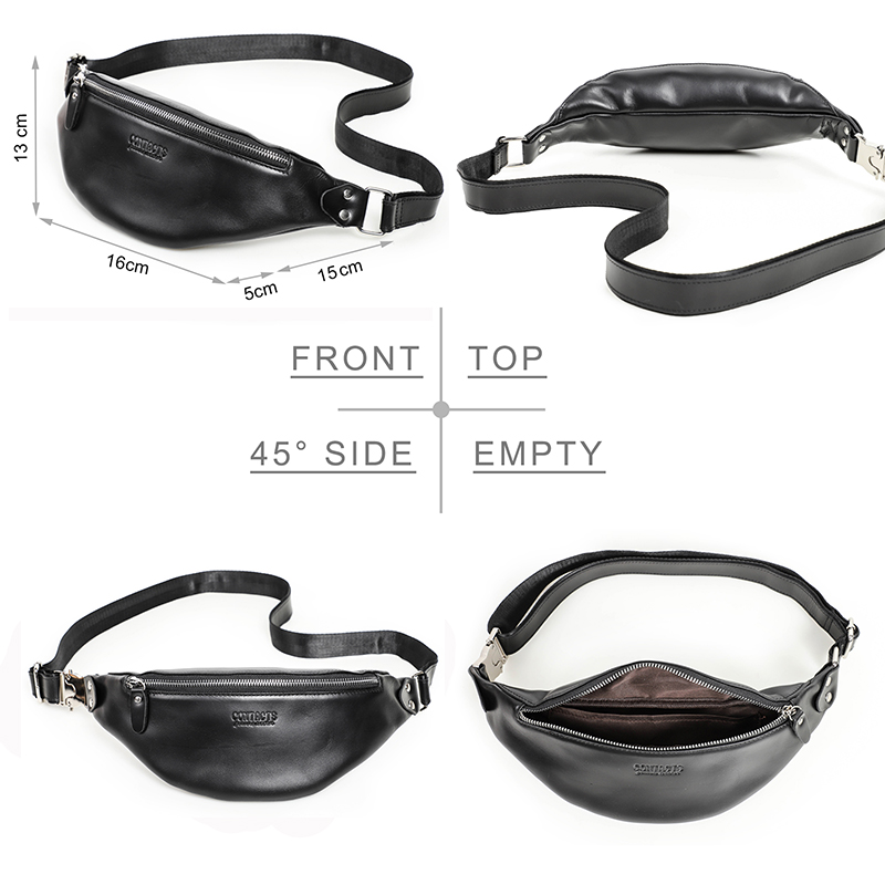 Мужская поясная сумка CONTACT' – обзор и цена Travel Accessories Leather