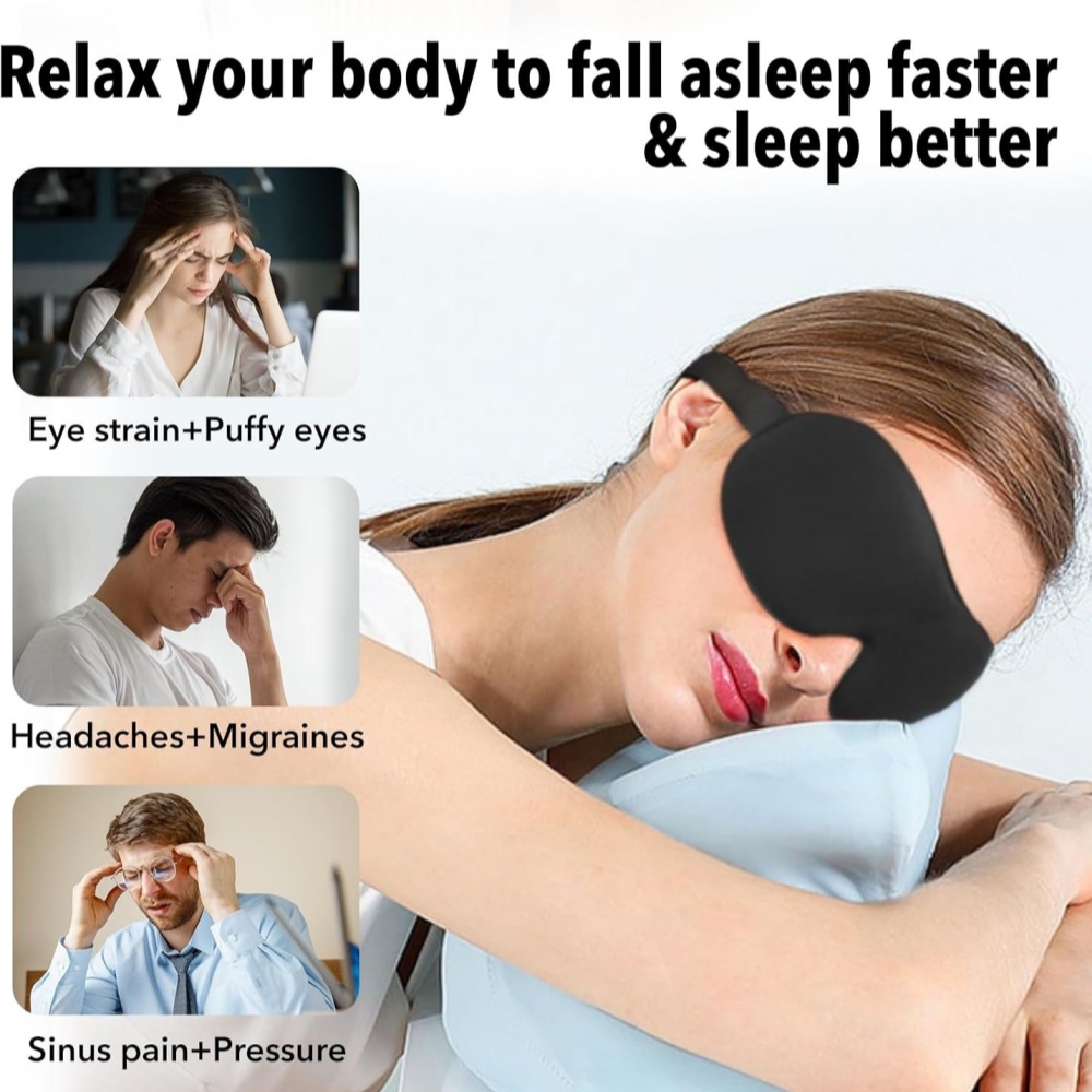 Мягкая 3D-маска для сна из пен – обзор и цена Eye Mask Sleep Travel