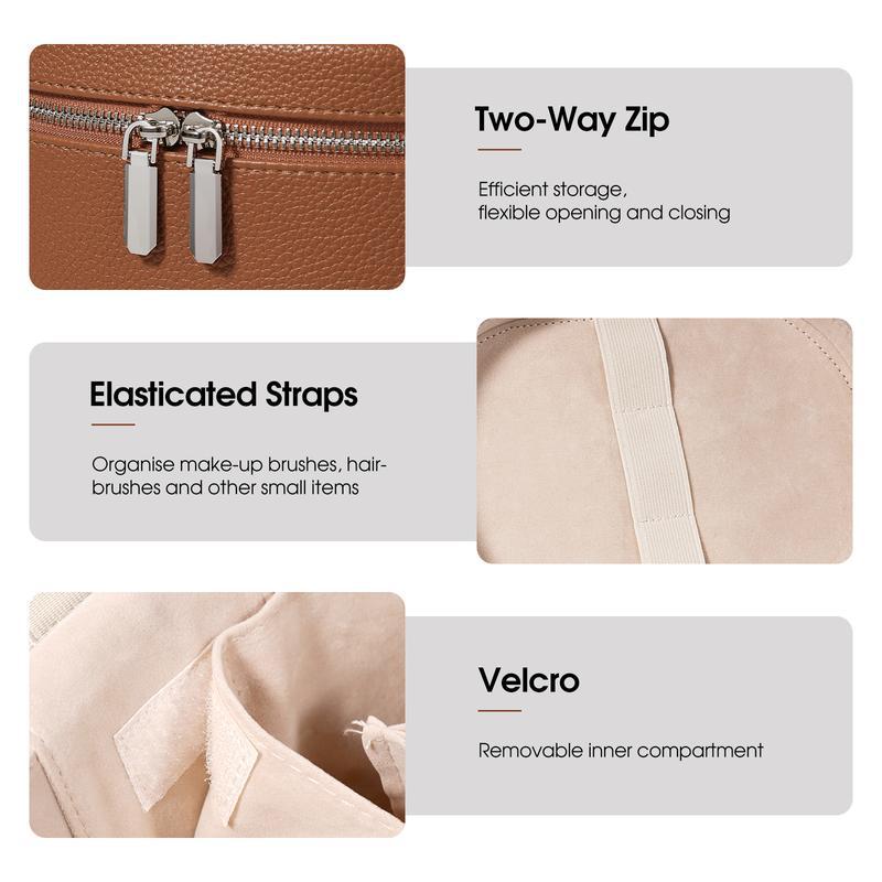 Большая вместительная косметич – обзор и цена Travel Accessories Leather